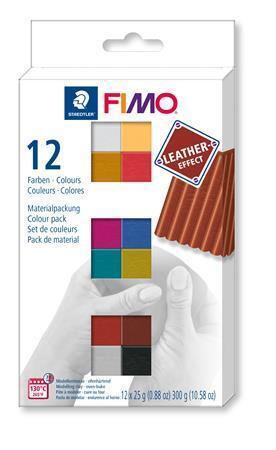 FIMO® "Leather Effect" sada 12 barev 25g