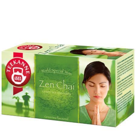 Čaj, zelený, 20x1,75 g, TEEKANNE "Zen chai"