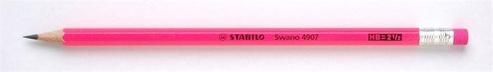 Grafitová tužka "Neon", růžová, HB, šestihranná, STABILO