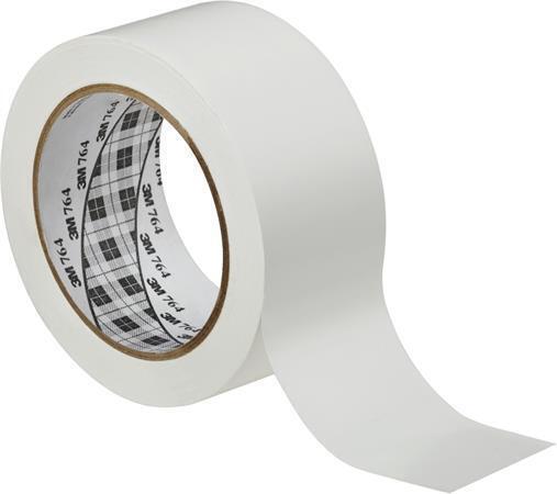 Bezpečnostní páska, samolepicí, bílá, 50 x 33 mm, 3M