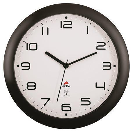 Nástěnné hodiny "Hornewrc", radio-control, 30 cm, ALBA, černé