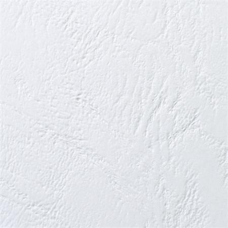 Desky pro vazbu "LeatherGrain", bílá, kožený vzhled, A4, 250 g, GBC