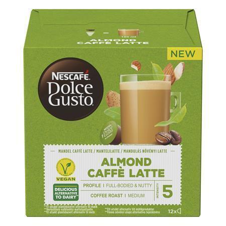 Kávové kapsle "Dolce Gusto Almond Caffé Latte", 12 ks, vegánské, NESCAFÉ 12451247