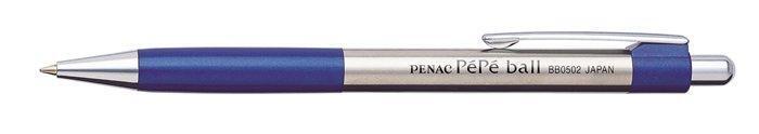 Kuličkové pero "PéPé", modrá, 0,7mm, stiskací mechanismus, PENAC