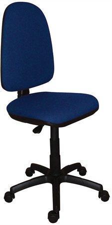 Kancelářská židle, textilní, černá základna, "Golf", modrá