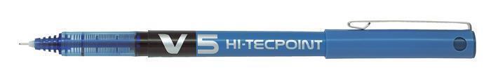 Roller "Hi-Tecpoint V5", modrá, 0,3 mm, jehličkový hrot, PILOT