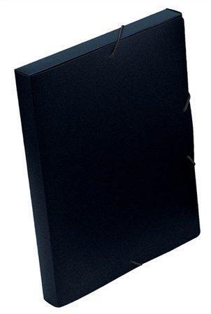 Desky s gumičkou "Coolbox", černé, PP, 30 mm, A4, VIQUEL