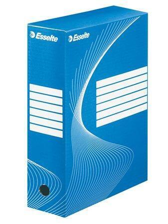 Archivační krabice "Boxycolor", modrá, 100 mm, A4, karton, ESSELTE