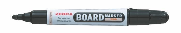 36391 Popisovač na tabuli "Board Marker", černá, 2,6 mm, kulatý hrot, ZEBRA