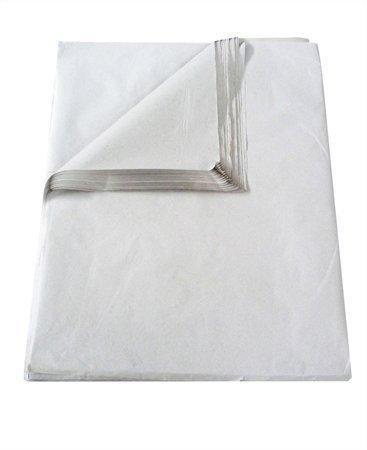 Balící papír, jemný, bílý, v listech, 80x60 cm, 20 kg