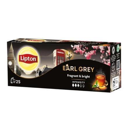 Čaj, černý, 5x2 g, LIPTON "Earl Gray"