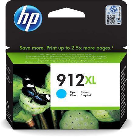 3YL81AE Inkoustová cartridge HP 912XL, do tiskárny OfficeJet 8023 All-in-One, azurová, 825 stránek,