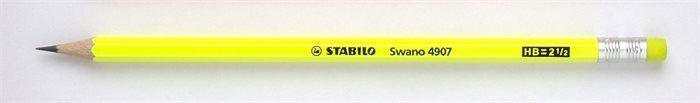 Grafitová tužka "Neon", žlutá, HB, šestihranná, STABILO