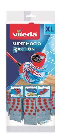 Podlahový mop "SuperMocio 3 Action", modrá, s mikrovlákny, VILEDA