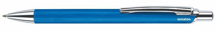 Kuličkové pero "Azzo", modrá, 1,0 mm, stiskací mechanismus, SENATOR BP5010