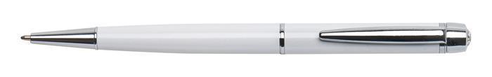 Kuličkové pero s bílými krystaly "Lily Pen-MADE WITH SWAROVSKI ELEMENTS", bílá, 13 cm,