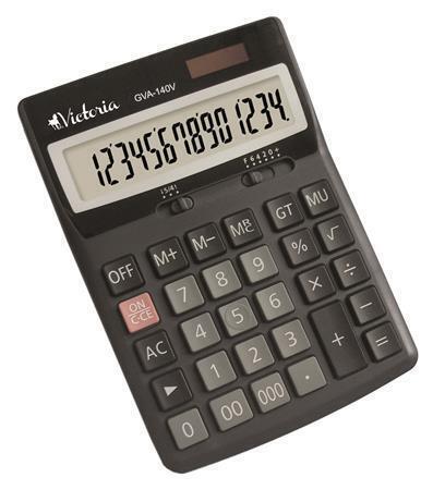 Kalkulačka, stolní, 14místný displej, VICTORIA "GVA-140"