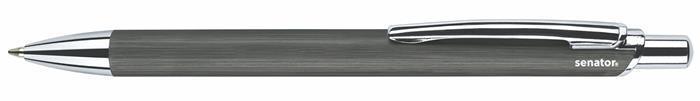 Kuličkové pero "Azzo", stříbrná, 1,0 mm, stiskací mechanismus, SENATOR BP5090