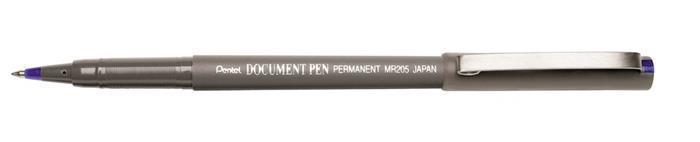 Permanentní popisovač "Document pen MR205", modrá, 0,25 mm, PENTEL MR205-CE