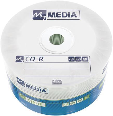 CD-R, 700 MB, 52 x, 50 ks, shrink, MYMEDIA 69201