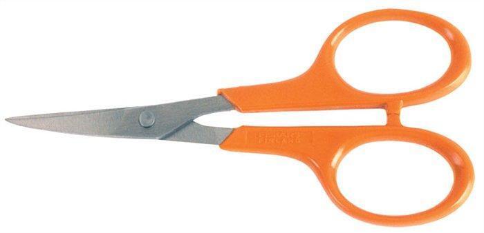 Nůžky na nehty, 10 cm, zahnuté, FISKARS "Classic", oranžové