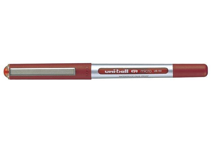 Kuličkové pero "UB-150 Eye Micro", červená, 0,3mm, UNI