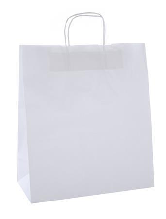 Dárková taška, bílá, 24x11x31 cm, APLI