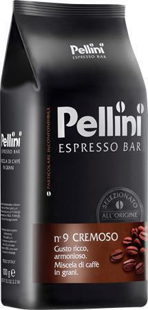Káva zrnková, pražená, vakuově balené, 1000 g, PELLINI "Cremoso"