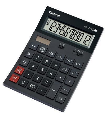 Kalkulačka, stolní, 12místný displej, ekologická, CANON "AS-1200"