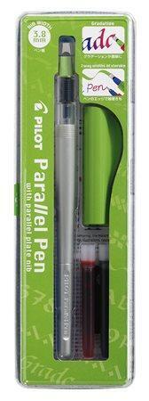 Plnící pero "Parallel Pen", 3,8 mm, zelený uzávěr, PILOT