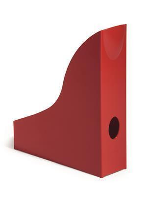 Stojan na časopisy "Basic", červená, plast, 73 mm, DURABLE