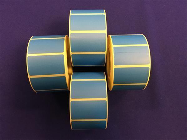 Label, thermo, 25×45 mm, 1000 label/roll, blue