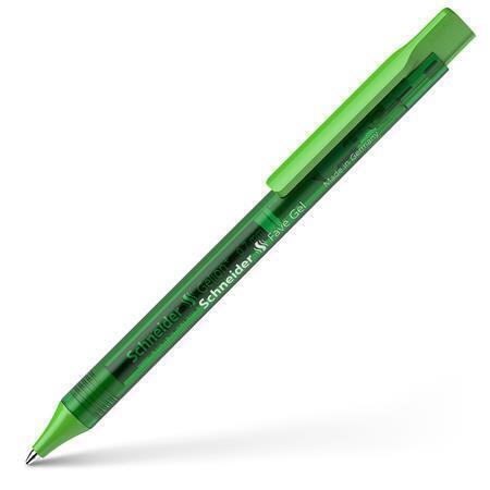 Gelové pero "Fve Gel", zelené, 0,4 mm, stlačovací mechanismus, SCHNEIDER 101104