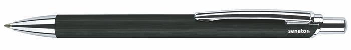 Kuličkové pero "Azzo", černá, 1,0 mm, stiskací mechanismus, SENATOR BP5020