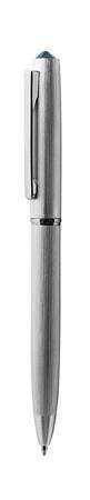Kuličkové pero "Oslo", stříbrná, s krystalem tanzanitově fialová SWAROVSKI®, 13 cm, ART CRYSTELLA®