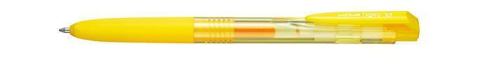 Gelové pero "UMN-155N", zlatá žlutá, 0,35 mm, stiskací mechanismus, UNI