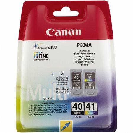 PG-40 /CL-41 Inkjet cart. multipack pro Pixma iP1300, 1600, 1700 tiskárny, CANON Černá, barevná 16ml