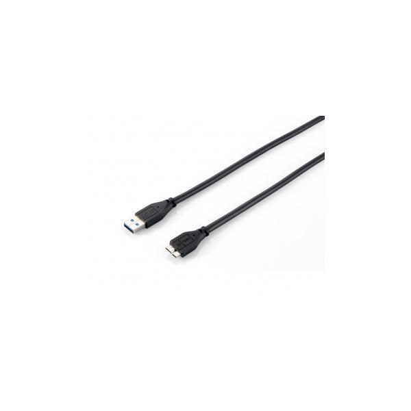 Kabel USB 3.2, USB-A/USB-MicroB, 1,8 m, EQUIP 128397
