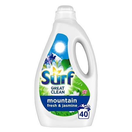 Prací gel "Mountain Fresh", 40 dávek, 2 l, jasmín, SURF