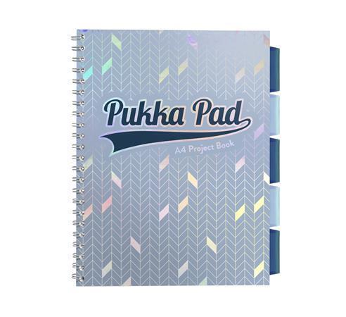 Kroužkový sešit "Glee project book", světle modrá, A4, linkovaný, 100 listů, PUKKA PAD