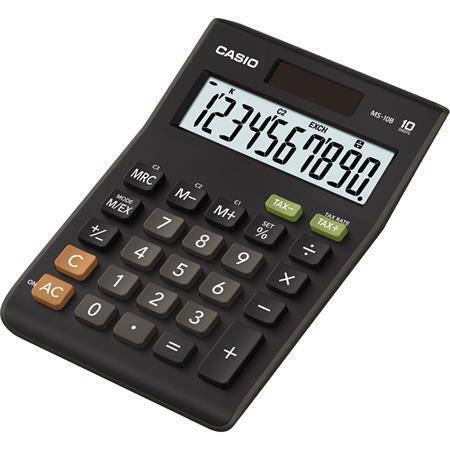 Kalkulačka, stolní, 10místný displej, CASIO "MS-10B S"