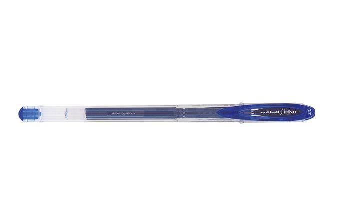 Gelové pero "UM-120", s víčkem, modrá, 0,7 mm, UNI