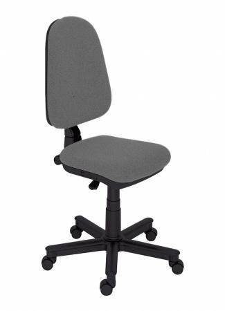 Kancelářská židle, textilní, černá základna, "Golf", šedá