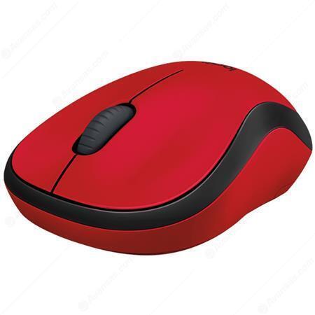 Myš "M220 Silent", červená, bezdrátová, optická, USB, mini, LOGITECH