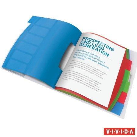 Třídicí desky Esselte "Vivida", transparentní, A4, 6 částí, plast, ESSELTE