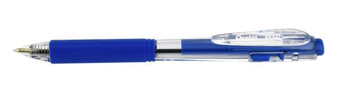 Kuličkové pero "BK437", modrá, 0,35 mm, stiskací mechanismus, PENTEL BK437-C