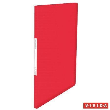 Katalogová kniha "Vivida", měkká, červená, A4, 20 kapes, ESSELTE