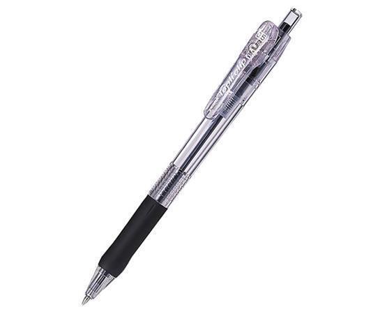38331-10 Kuličkové pero "Tapli Clip ECO", černá, 0,21 mm, se stiskacím mechanismem, ZEBRA