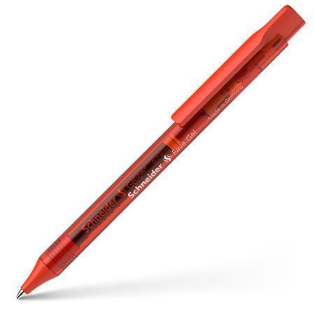 Gelové pero "Fave Gel", červené, 0,4 mm, stlačovací mechanismus, SCHNEIDER 101102