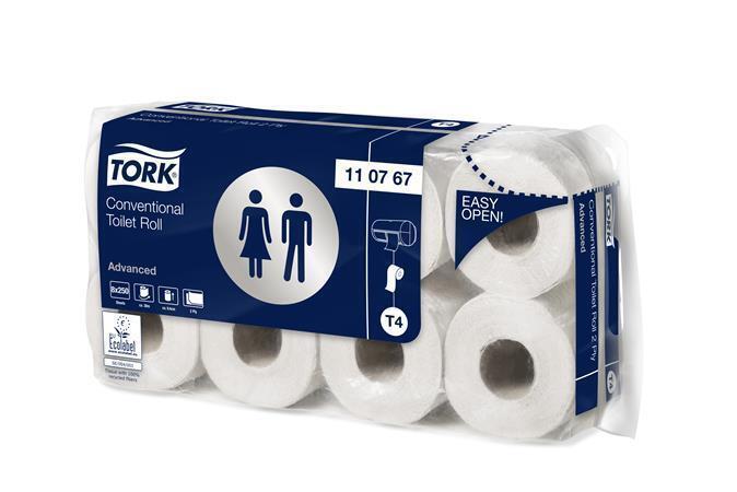 Toaletní papír "Advanced", systém T4, 2vrstvý, 30 m, TORK